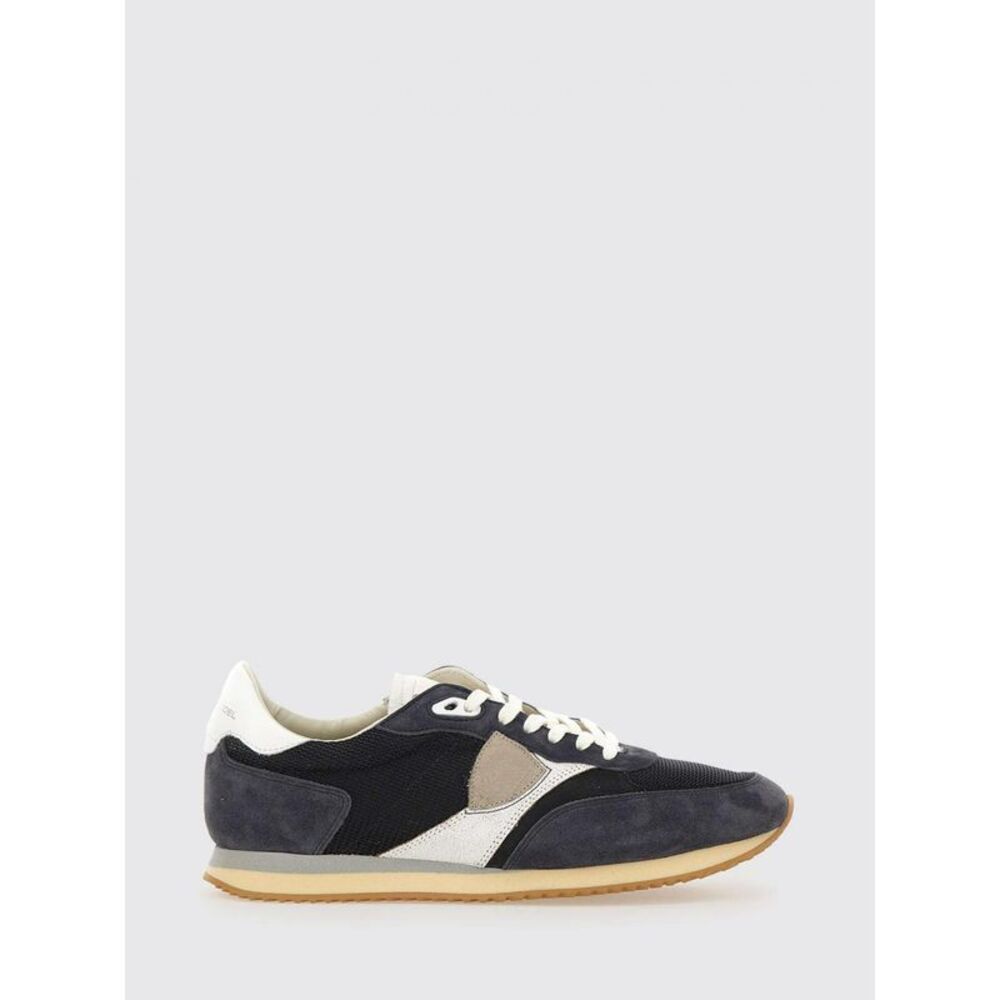Philippe Model Men Blville Sneakers Philippe Model In Suede And Mesh
